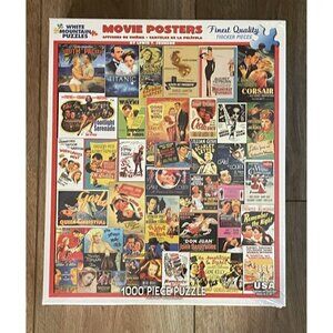 SEALED White Mountain 1052 Classic Movie Posters Jigsaw Puzzle - 1000 Pieces